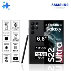 SAMSUNG - Galaxy S22 Ultra 12GB RAM 512GB - Negro