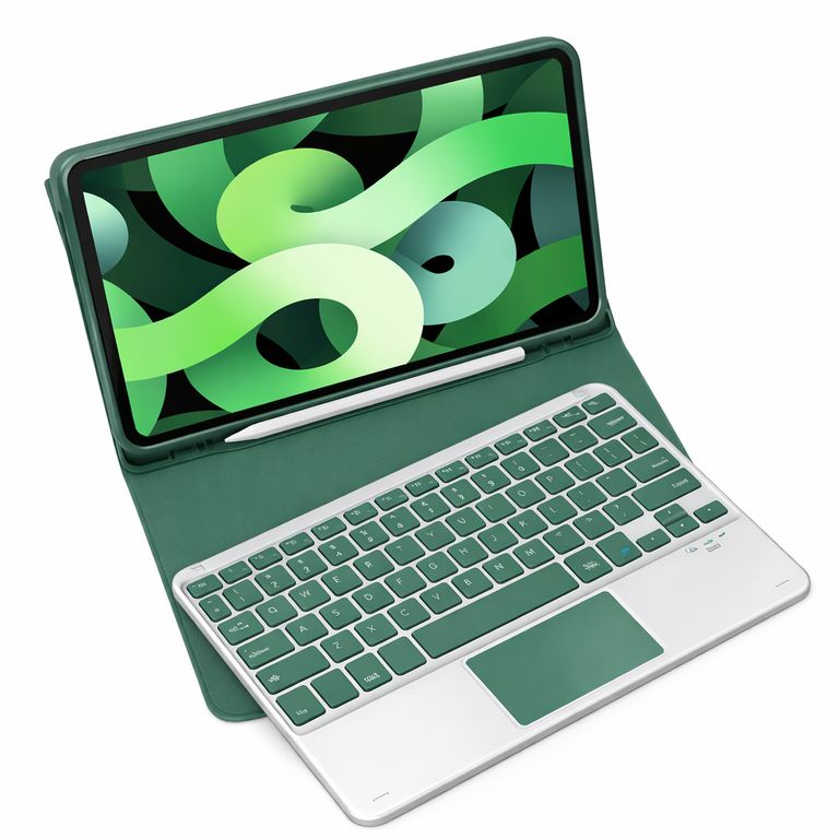 FUNDA CON TECLADO + TOUCHPAD SAMSUNG TAB S8 PLUS VERDE OSCURO