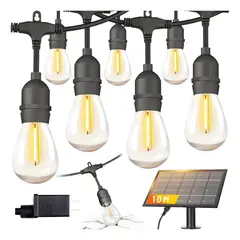 OEM - Guirnalda Led Solar 3 En 1- 10 Metros Exterior Impermeable