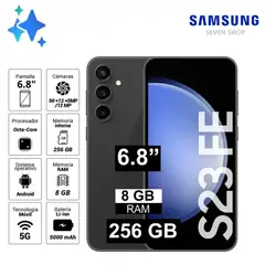 SAMSUNG - Celular S23 FE 256GB 8GB RAM - NEGRO