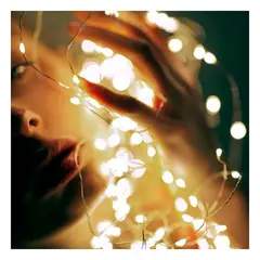 ANIMALIA - Luces Navidenas Amarillo 200 LED con Cable Transparente Lineal Y+Papel Regalo