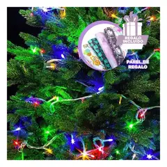 GENERICO - Luces Navideñas de 27 Metros con Brillo Intenso y Colores Variados Multicolor Y+Papel Regalo