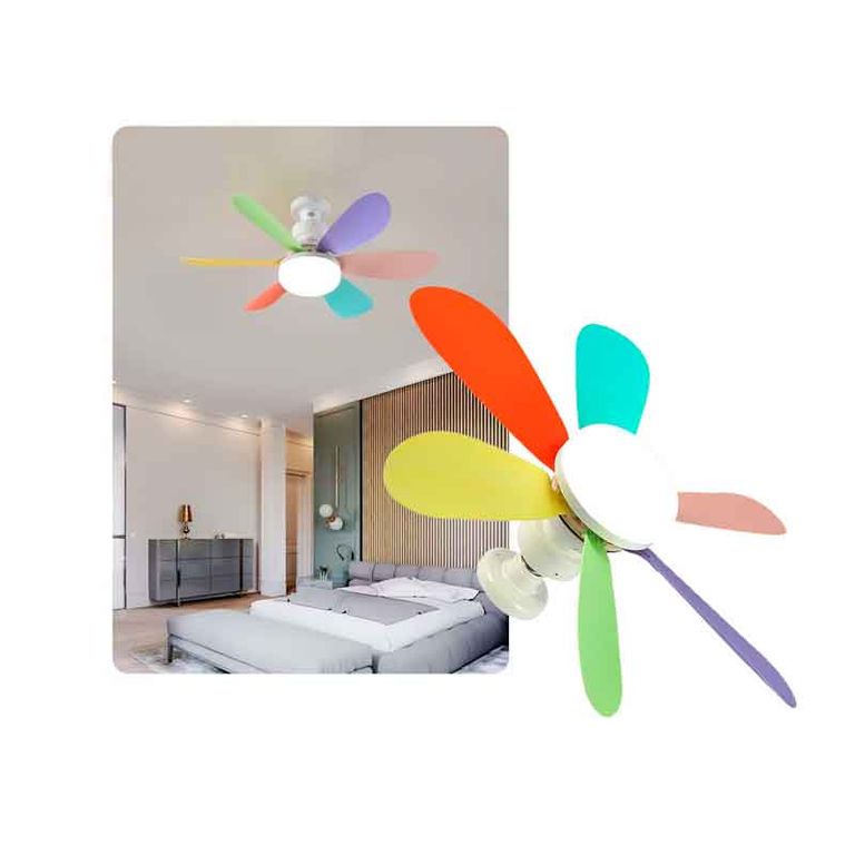 Foco Ventilador techo Luz cálida y fria de 40W con control