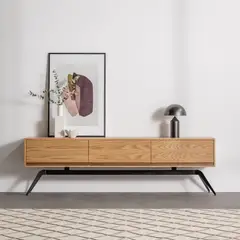 VENTITAS HOME - Mesa de Tv 65” Áurea Color Panela