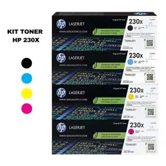 HP - KIT DE TÓNER 230X 4 COLORES MAGENTA YELLOW CYAN BLACK