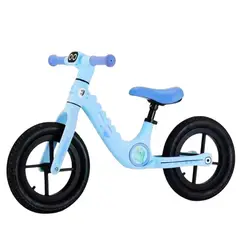 GENERICO - BICICLETA EQUILIBRIO DINOSAURIO PARA NIÑOS AZUL