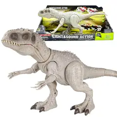 PEQUEÑAS TRAVESURAS - Juguete Dinosaurio Indominus Rex con Luces y Sonidos