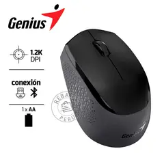 GENIUS - Mouse NX‑8000S Inalámbrico Bluetooth 24GHz Silent Ergonomico