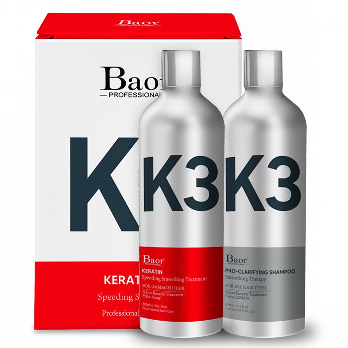 BAOR ALISADO K3 TRATAMIENTO + SHAMPO 300 ML