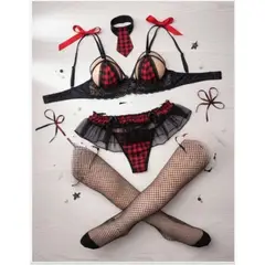 GENERICO - LENCERIA SEXY DISFRAZ COLEGIALA TALLA S-M-L