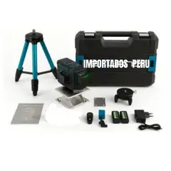 GENERICO - NIVEL LASER 4D 16 LINEAS CON TRIPODE Y PANTALLA DIGITAL 4D
