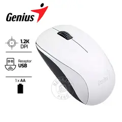 GENIUS - Mouse NX‑7000 Inalámbrico BlueEye 1200DPI Ergonomico Blanco