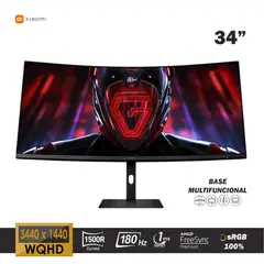 XIAOMI - MONITOR GAMING CURVO G34WQi 180HZ 1MS WQHD