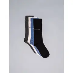 CALVIN KLEIN - MEDIAS MEN'S 4PK DRESS CREW CK