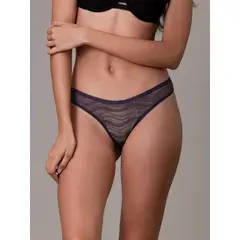 CALVIN KLEIN - PANTY TABLE ALLOVER LACE - THONG (LOW RISE) CK