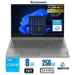LENOVO - Laptop V15 G4 IRU, intel core i3 13va Gen, Ram 8GB, SSD 256GB, 15.6 FHD, FreeDos
