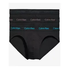 CALVIN KLEIN - 3 PACK NEW COTTON STRETCH - HIP BRIEF CK