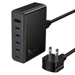 HOCO - Cargador Universal 6 en 1 45w C150 Negro