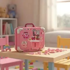 GENERICO - Maleta de Cocinita Para Niñas 2 en 1