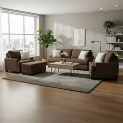 GENERICO - Juego de Sala Merco 3-2-1 en Tela Antifluido Chenille – Incluye 6 Cojines Decorativos de Regalo