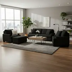 GENERICO - Juego de Sala Merco 3-2-1 en Tela Antifluido Chenille – Incluye 6 Cojines Decorativos de Regalo