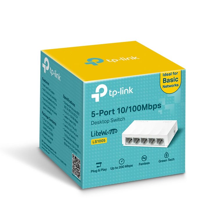 Switch de 5 Puertos - LS1005 - 100 mbps - LiteWave