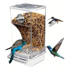 GENERICO - Comedero Antidesperdicio Transparente para Aves