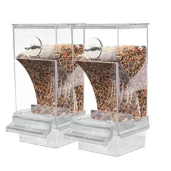 GENERICO - Paquete de 2 Alimentadores Automáticos Anti desperdicio con Rosca para Aves