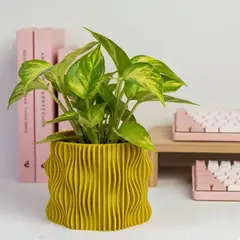 GENERICO - Porta maceta MA-Z Spin N12 color Mostaza