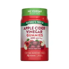 NATURE'S TRUTH - Gomitas Vinagre de Manzana 600 mg - 75 Gomitas Sabor Manzana