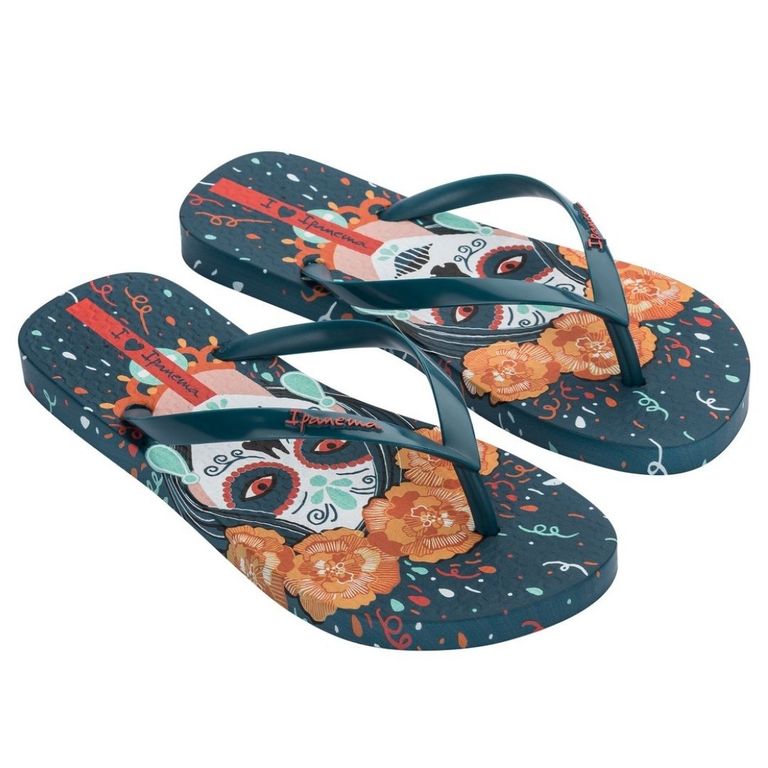 Sandalias Mujer Playeras Catrina Azul