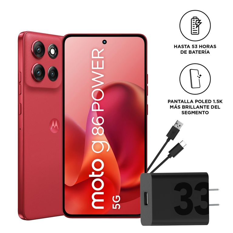 MOTO G86 POWER 8 GB+256GB CEREZA