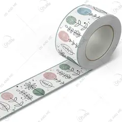 GENERICO - Cenefa Autoadhesiva Decorativa – Flores dibujo en Turquesa y Rosa – 5.92 mts