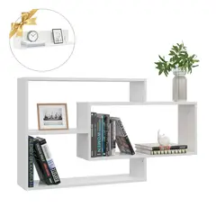 GENERICO - Repisa Flotante Melamina 104x58 + Repisa Decorativa de Regalo