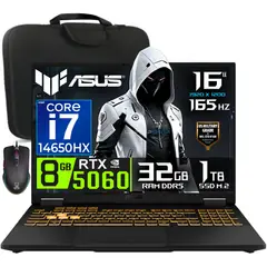 ASUS - Laptop TUF Gaming F16 2025 Intel Core i7 14650HX RAM 32GB SSD 1TB RTX 5060 16" WUXGA 165HZ