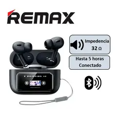 REMAX - AUDIFONOS W30N TWS ANC + PANTALLA NEGRO