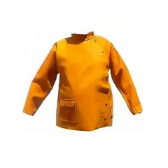 GENERICO - CASACA O CHAQUETA PARA SOLDADOR DE CUERO RESISTENTE TALLA L