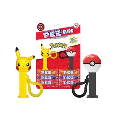 POKEMON - PEZ Clips Two Mini Dispensers On Keychain Clip