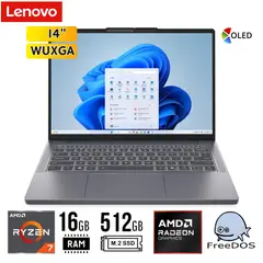 LENOVO - LAPTOP IdeaPad Slim 3, 14" WUXGA OLED, Ryzen 7 7735HS 16GB DDR5 512GB SSD FREEDOS