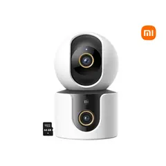 XIAOMI - Cámara C300 DUAL 3MP 2 lentes Detección IA Personas Audio Doble vía 64GB
