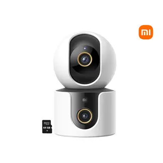 XIAOMI - Cámara C300 DUAL 3MP 2 lentes Detección IA Personas Audio Doble vía 64GB