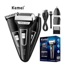 KEMEI - Cortador De Cabello Afeitado Nariz 3en1-