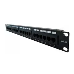 SATRA - PATCH PANEL CATEGORIA 5E 24 PUERTOS PRECONFIGURADO PN 101022400