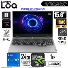 LENOVO - Laptop LOQ 15IRX10 Intel Core i7-13650HX 24GB RAM 1TB SSD RTX 5050-8GB 15.6" FHD - 83JE000WUS