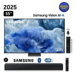 SAMSUNG - Televisor QLED 55 Visión AI Smart TV QN55Q8F + Soundbar HW-B400F