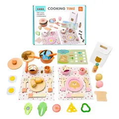 GENERICO - Juguete Didactico Set Cocina 28 piezas de Madera