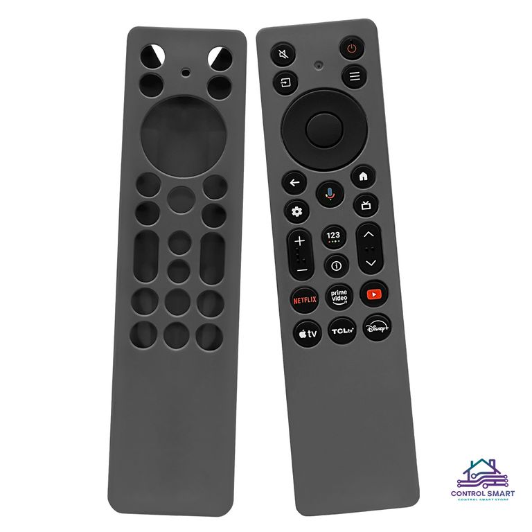 Funda Plomo Oscuro De Silicona Flexible Para Control Tcl Smart Tv Moderno 2025