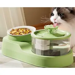 GENERICO - BEBEDERO AUTOMÁTICO CON COMEDERO - AMARILLO