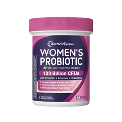 GENERICO - Doctor's Recipes Probiótico para mujeres 100 Billion CFUs - 60 Capsulas