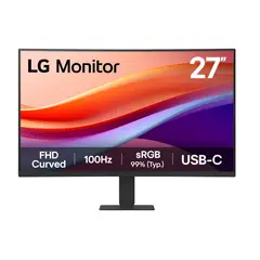 LG - Monitor 27″ Curvo Full HD 100 Hz USB-C
